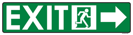 Exit Sign 2 with Right Arrow