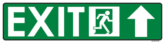 Exit Sign 2 with Up Arrow